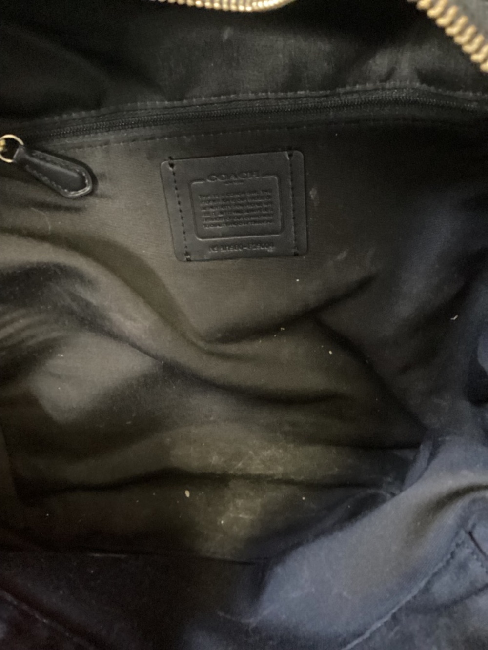 Coach Black Pebbled Leather Backpack. Please see pics - Picture 9 of 9